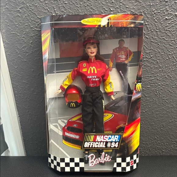 Mattel Other - Barbie Doll Mcdonald's Nascar Racer Official #94 Bill Elliott Collectible 1999